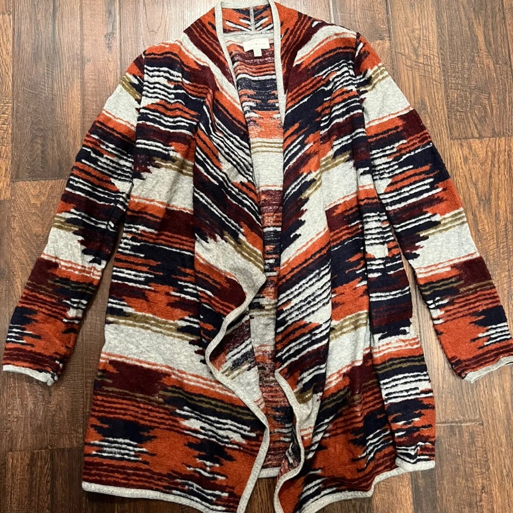 lucky brand cardigan aztec size XS